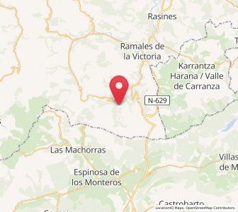 Map of Santayana, Cantabria