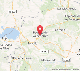 Map of Santelices, Castille and León
