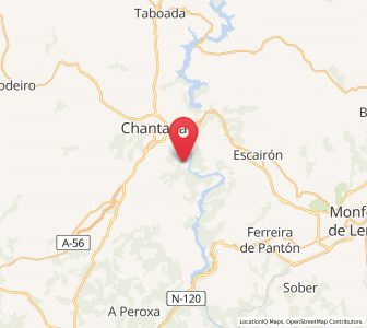 Map of Santiago de Arriba, Galicia