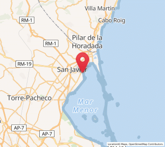 Map of Santiago de la Ribera, Murcia