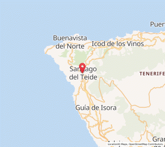 Map of Santiago del Teide, Canary Islands