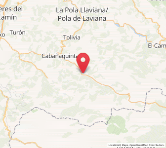 Map of Santibáñez de la Fuente, Asturias