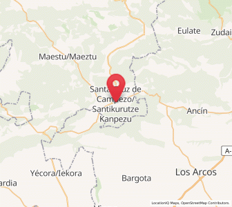 Map of Santikurutze Kanpezu / Santa Cruz de Campezo, Basque Country
