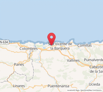 Map of Santillán, Cantabria