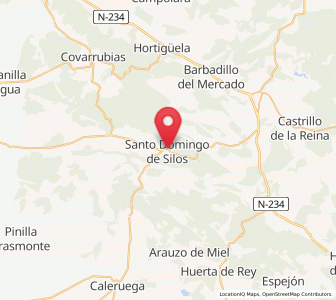 Map of Santo Domingo de Silos, Castille and León