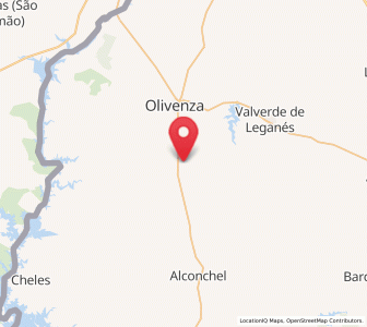 Map of Santo Domingo, Extremadura