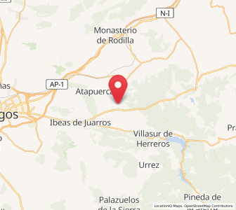 Map of Santovenia de Oca, Castille and León