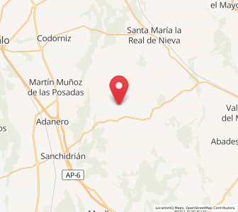 Map of Santovenia, Castille and León