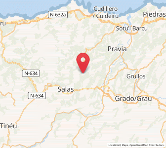 Map of Santullano, Asturias