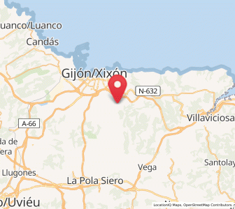 Map of Santurio, Asturias
