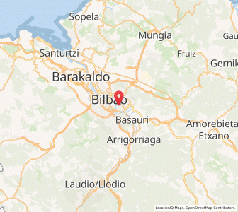 Map of Santutxu, Basque Country