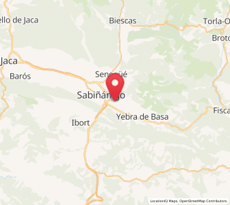 Map of Sardas, Aragon