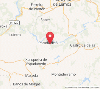 Map of Sardela, Galicia