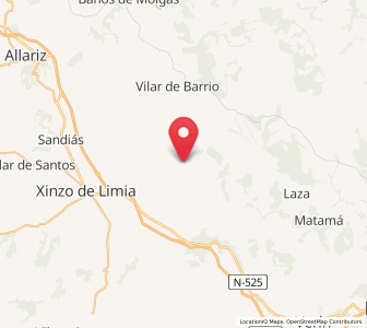 Map of Sarreaus, Galicia