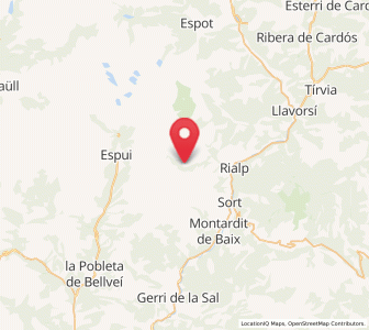 Map of Sauri, Catalonia