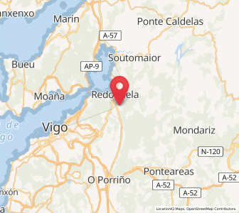 Map of Saxamonde, Galicia