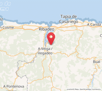 Map of Seares, Asturias