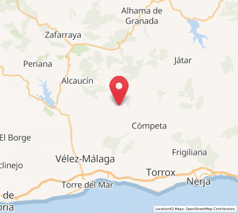 Map of Sedella, Andalusia