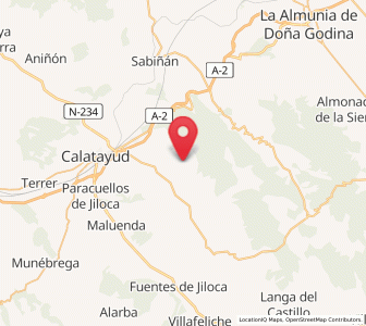 Map of Sediles, Aragon