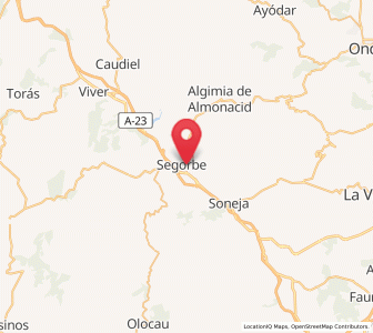 Map of Segorbe, Valencia