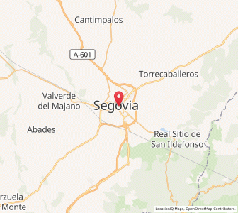 Map of Segovia, Castille and León