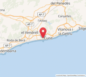 Map of Segur de Calafell, Catalonia