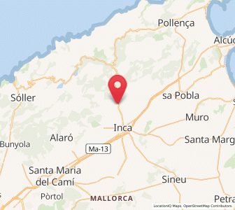 Map of Selva, Balearic Islands