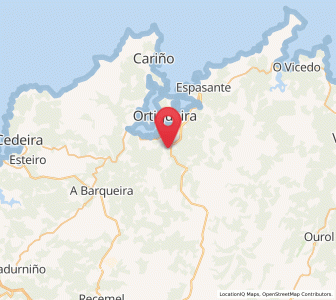 Map of Senra, Galicia