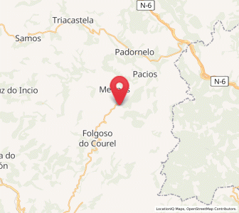 Map of Seoane, Galicia