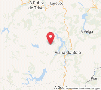 Map of Servainza, Galicia
