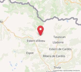 Map of Servi, Catalonia