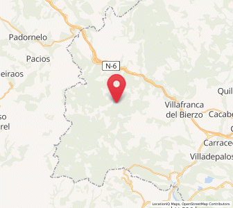Map of Serviz, Castille and León