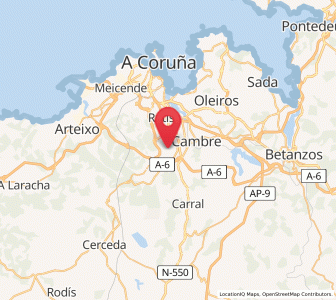 Map of Sésamo, Galicia