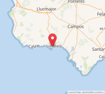 Map of s'Estanyol de Migjorn, Balearic Islands