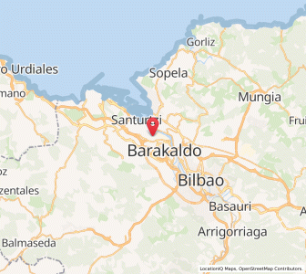 Map of Sestao, Basque Country