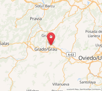 Map of Sestiello, Asturias