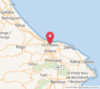 Map of Setla, Valencia