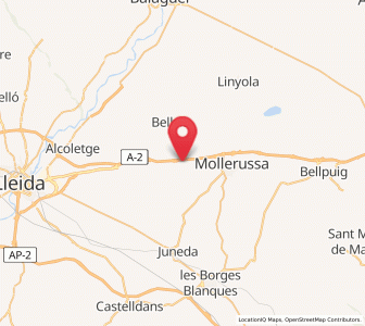 Map of Sidamon, Catalonia
