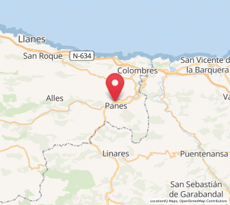 Map of Siejo, Asturias