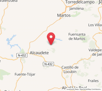 Map of Sierra Ahillos, Andalusia