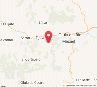 Map of Sierro, Andalusia