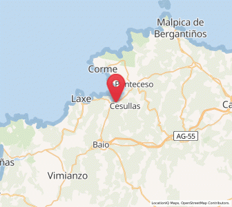 Map of Sinde, Galicia