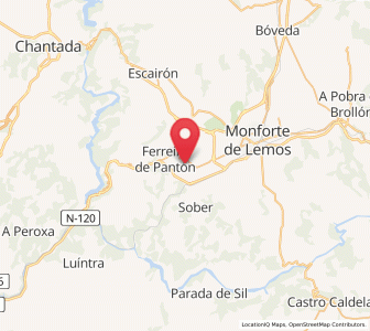 Map of Siós, Galicia
