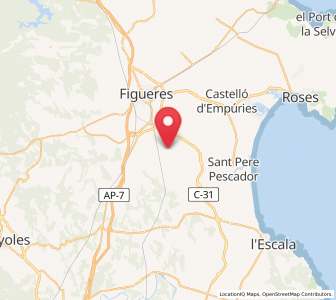 Map of Siurana, Catalonia