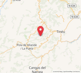Map of Sobrado, Asturias