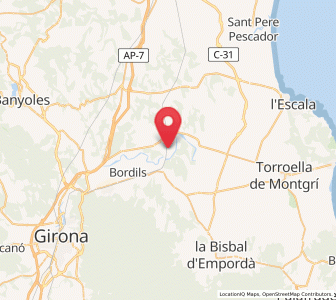 Map of Sobrànigues, Catalonia