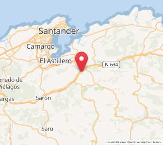 Map of Sobremazas, Cantabria