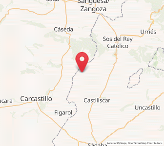 Map of Sofuentes, Aragon