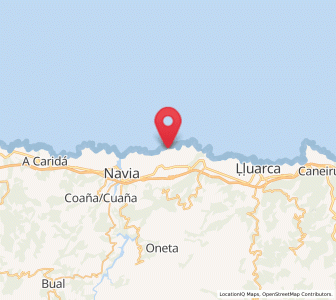 Map of Soirana, Asturias