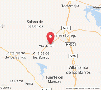 Map of Soledad, Extremadura